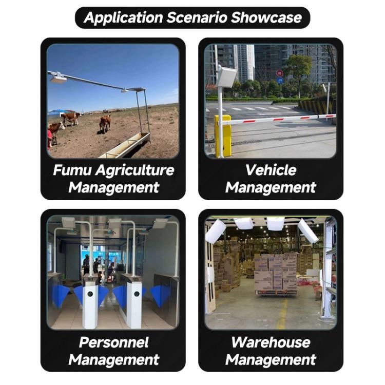 4-Channel RFID Reader / Writer with Impinj E710 Module, Fixed UHF Industrial Long-Range Reader for Warehouse Management, 4-Channel RFID Reader