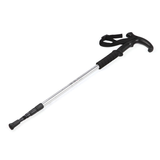 132cm Telescopic Outdoor Three-section Trekking Pole, Silver#132cm