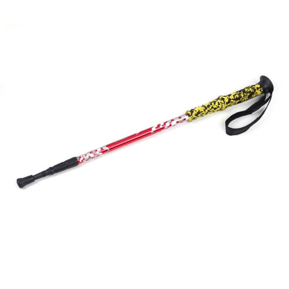 135cm Adjustable Portable Height Outdoor Aluminum Trekking Poles, Red#135cm, Green#135cm