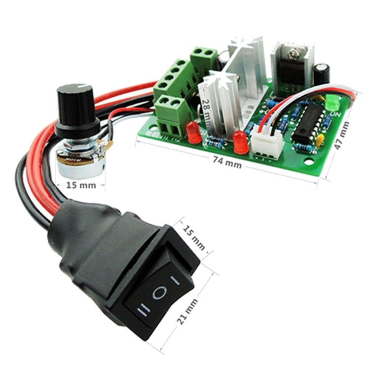 LDTR-WG0266 DC 6-30V 200W 16KHz PWM Motor Speed Controller Regulator Reversible Control Forward/Reverse Switch, LDTR-WG0266 DC 6-30V 200W 16KHz