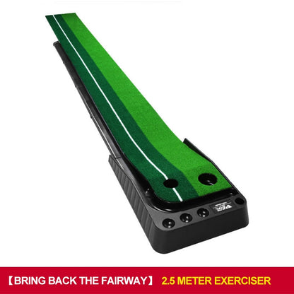 PGM 2.5m Golf Indoor Swing Grip Putting Trainer Practice Pace with Automatic Return Fairways, 2.5m