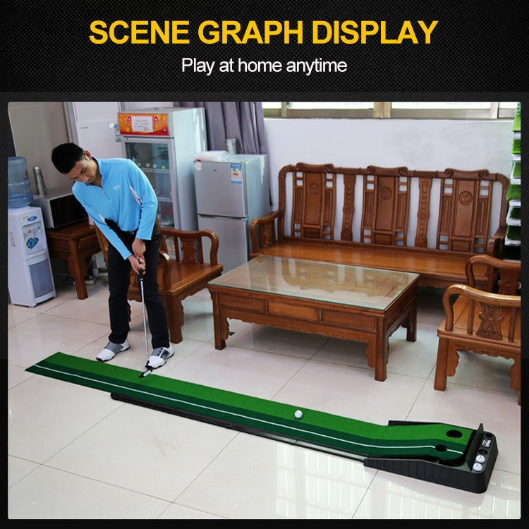 PGM 2.5m Golf Indoor Swing Grip Putting Trainer Practice Pace with Automatic Return Fairways, 2.5m