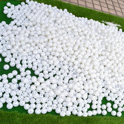 PGM 10 PCS Golf Indoor Exercise Hollow Ball, 10PCS Hollow Ball White, 10PCS Hollow Ball Yellow