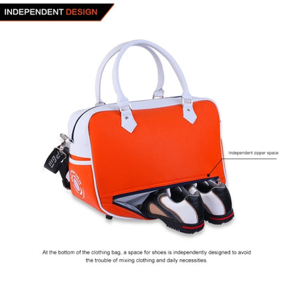 PGM Golf Ultra Light Portable PU Ball Bag Large Capacity Clothes Bag(Black), YWB017 Black, YWB017 White, YWB017 Orange