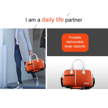 PGM Golf Ultra Light Portable PU Ball Bag Large Capacity Clothes Bag(Black), YWB017 Black, YWB017 White, YWB017 Orange