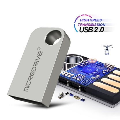 MicroDrive 64GB USB 2.0 Mini Semi-circular Metal U Disk, 64GB