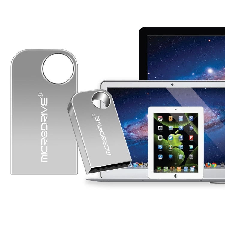 MicroDrive 64GB USB 2.0 Mini Semi-circular Metal U Disk, 64GB