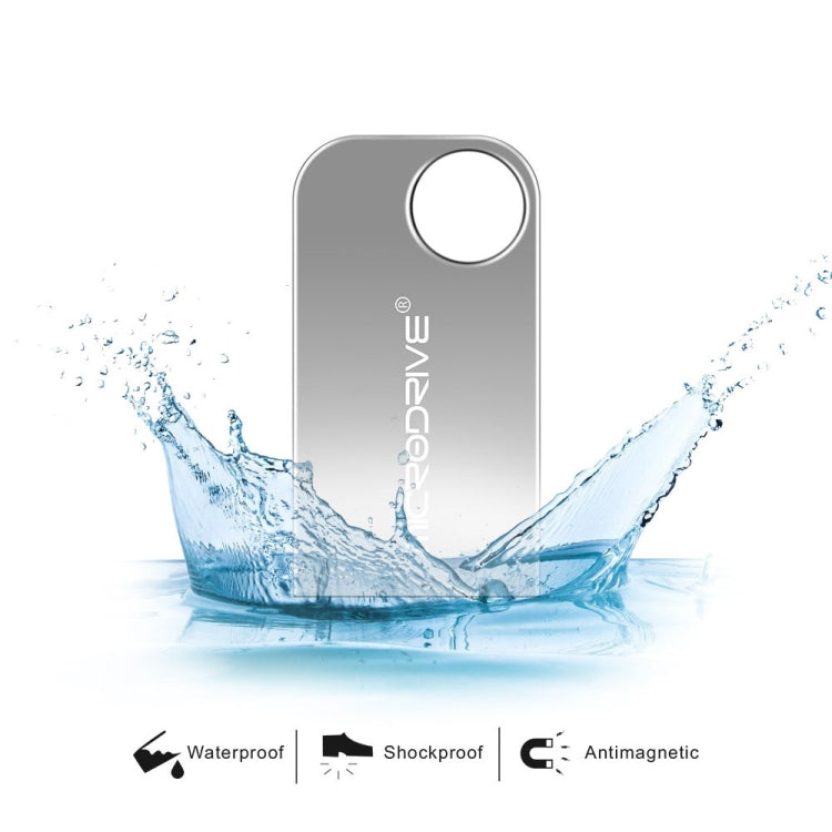 MicroDrive 64GB USB 2.0 Mini Semi-circular Metal U Disk, 64GB