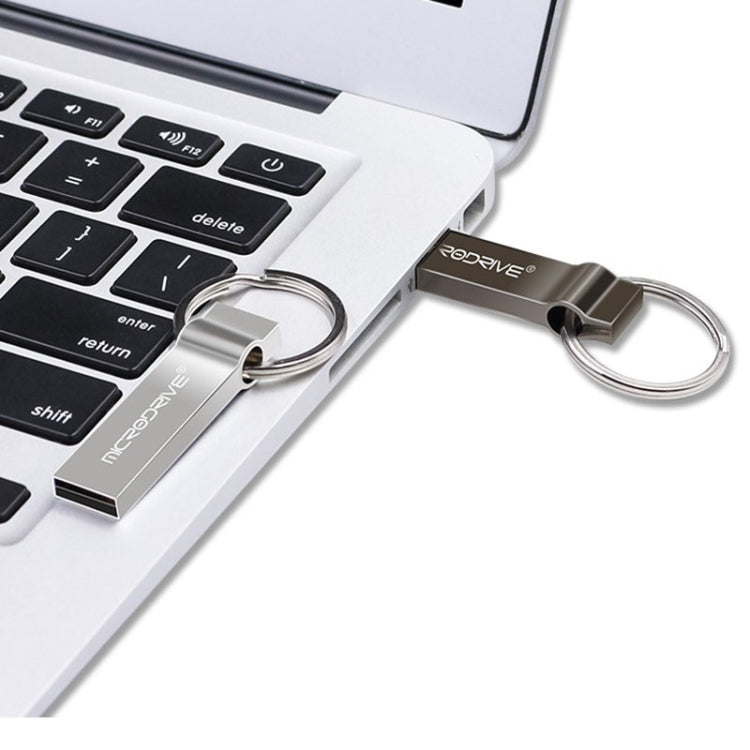 MicroDrive 8GB USB 2.0 Metal Keychain U Disk, 8GB