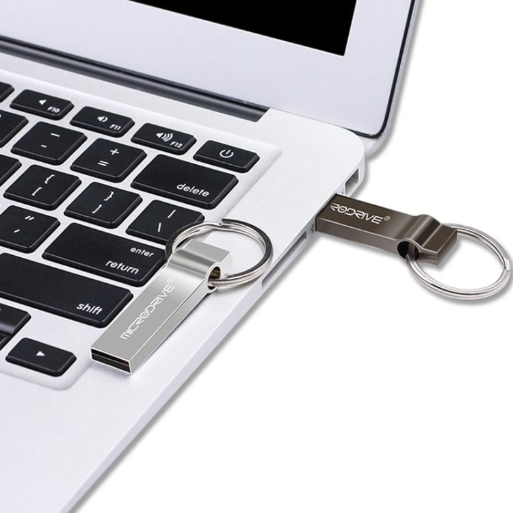 MicroDrive 32GB USB 2.0 Metal Keychain U Disk, 32GB