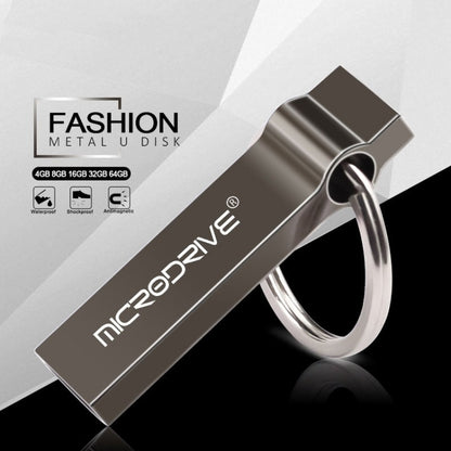 MicroDrive 32GB USB 2.0 Metal Keychain U Disk, 32GB