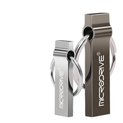 MicroDrive 32GB USB 2.0 Metal Keychain U Disk, 32GB