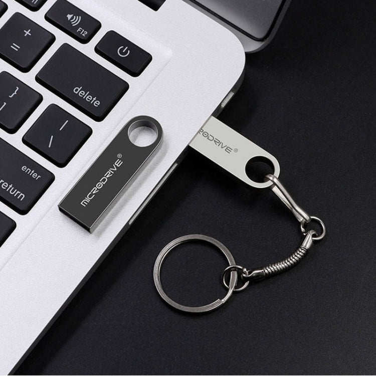 MicroDrive 8GB USB 2.0 Metal Waterproof High Speed U Disk(Gold), 8GB