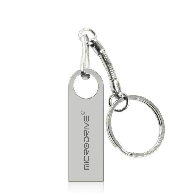 MicroDrive 16GB USB 2.0 Metal Waterproof High Speed U Disk(Grey), 16GB
