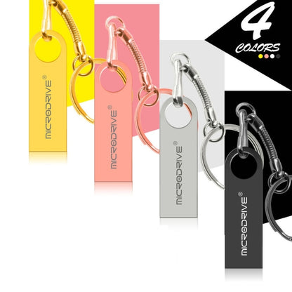 MicroDrive 32GB USB 2.0 Metal Waterproof High Speed U Disk(Pink) , 32GB