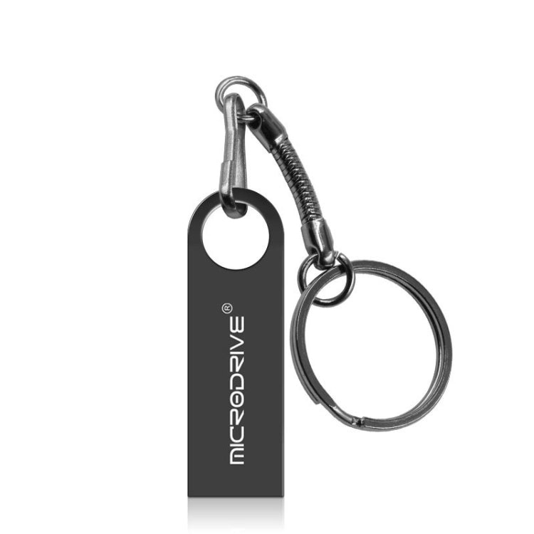 MicroDrive 64GB USB 2.0 Metal Waterproof High Speed U Disk(Grey), 64GB