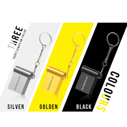 MicroDrive 16GB USB 2.0 Metal Mini USB Flash Drives U Disk, 16GB