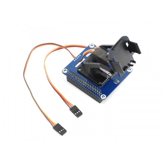 Waveshare 2-DOF Pan-Tilt HAT for Raspberry Pi, Light Intensity Sensing, I2C Interface, 16138