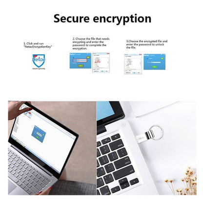 Netac U275 16GB USB 2.0 Secure Encryption Aluminum Alloy U Disk, 16GB