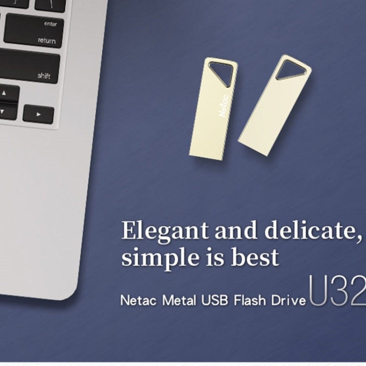 Netac U326 16GB USB 2.0 Compact and Portable Zinc Alloy U Disk, U326 16GB