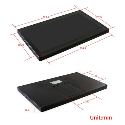 Waveshare 13.3 inch IPS 1920x1080 Capacitive Touch Screen LCD with Toughened Glass Cover, Supports Multi mini-PCs, Multi Systems, 13.3 inch