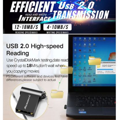 MiCRODATA 8GB USB 2.0 Computer and Car Two-use Mini U Disk, 8GB