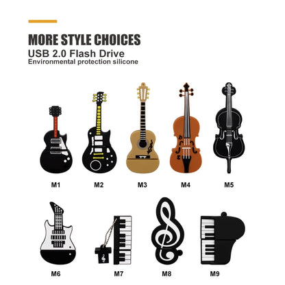 MicroDrive 8GB USB 2.0 Medium Violin U Disk, 8GB