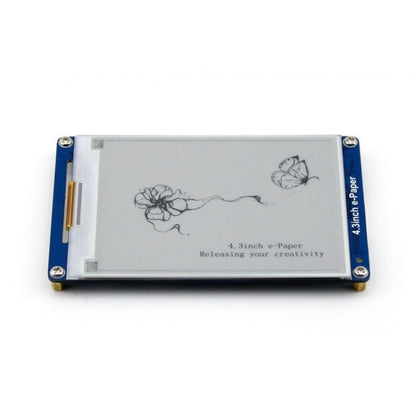 Waveshare 4.3 inch 800x600 Pixel Serial Interface Electronic Paper Display UART Module, 10628