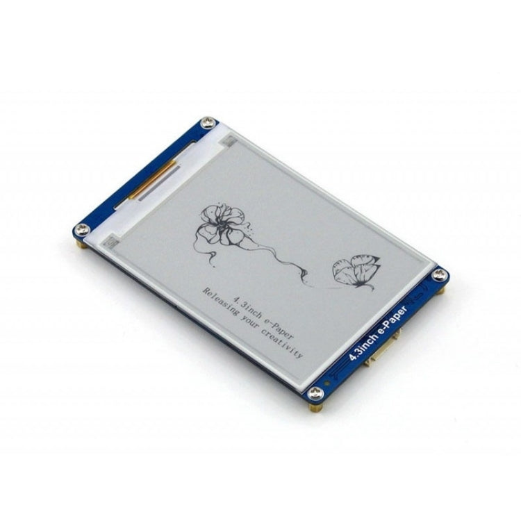 Waveshare 4.3 inch 800x600 Pixel Serial Interface Electronic Paper Display UART Module, 10628