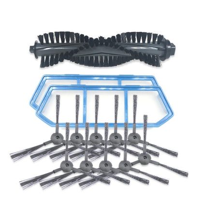 XI229 5 Pairs K614 Side Brushes + 2 PCS Initial Effect Filters+ I203 Main Brush Set for ILIFE A4S, XI229