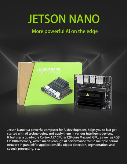 Waveshare JetBot AI Kit, AI Robot Based on Jetson Nano, Based on Jetson Nano