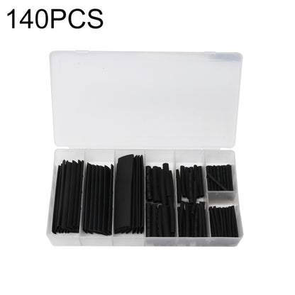 140 PCS / Box Waterproof High Toughness Oxidation Resistance Seal Heat-shrinkable Butt Wire Tube, Random Color Delivery, Butt Wire Tube